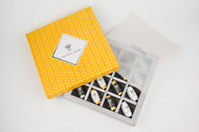 Load image into Gallery viewer, Rakhi Hamper Sunshine Yellow Gift Box Chocolate dates
